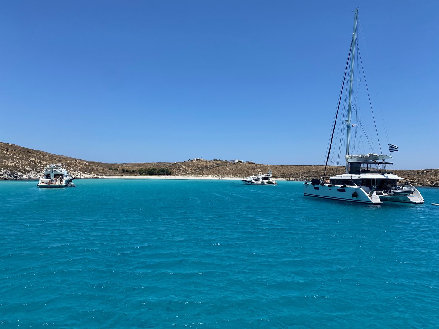 The island of Rhenia near Delos, with its unspoiled beaches