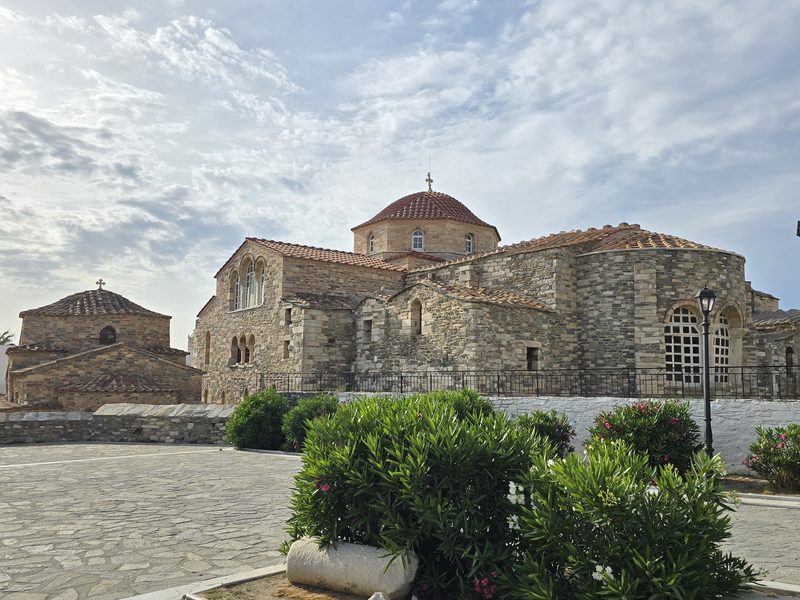 The stone domed church of Panagia Ekatontapyliani in Parikia, Paros