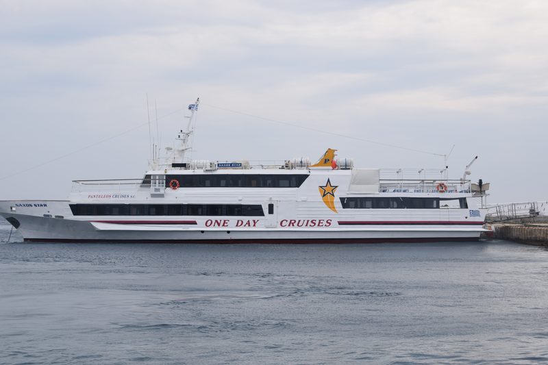 A picturesque harbor view of Mykonos in the Cyclades archipelago, Greece.