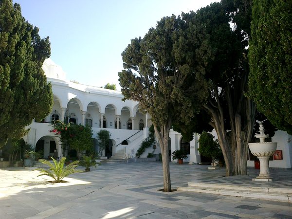 The town and harbour of Tinos island, Cyclades, Greece